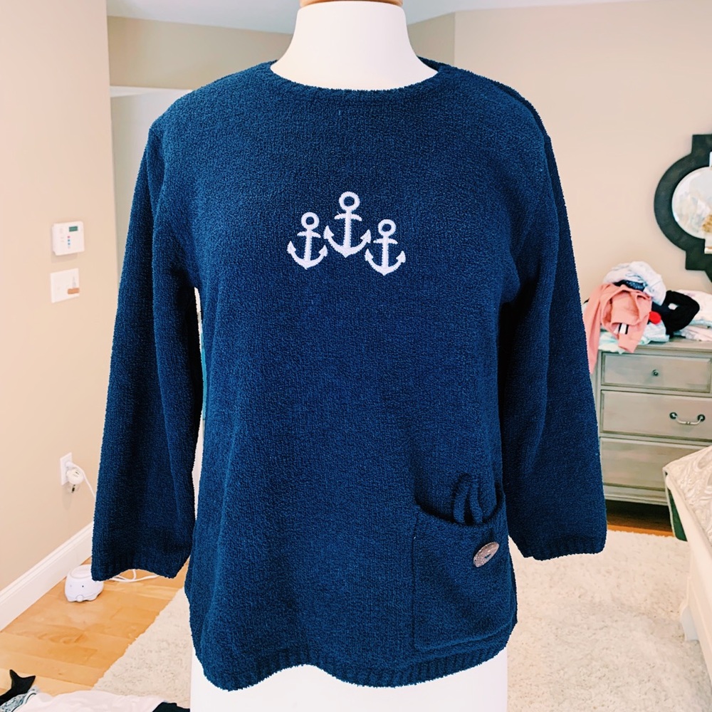 Super Cozy Anchor Pullover Sweater